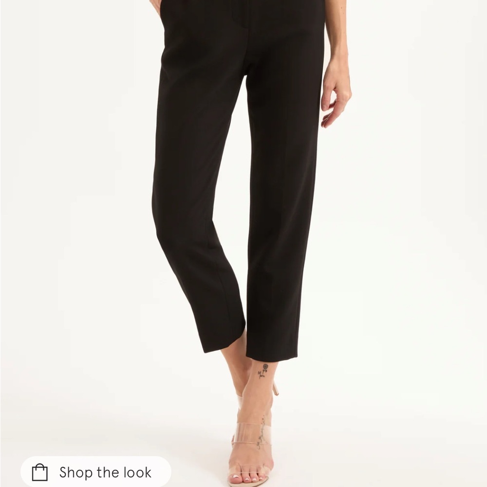 Veronica Beard Black Cropped Ankle Pants